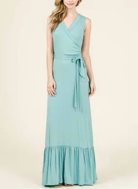 7Th Ray - SLEEVELESS BELTED MAXI DRESS