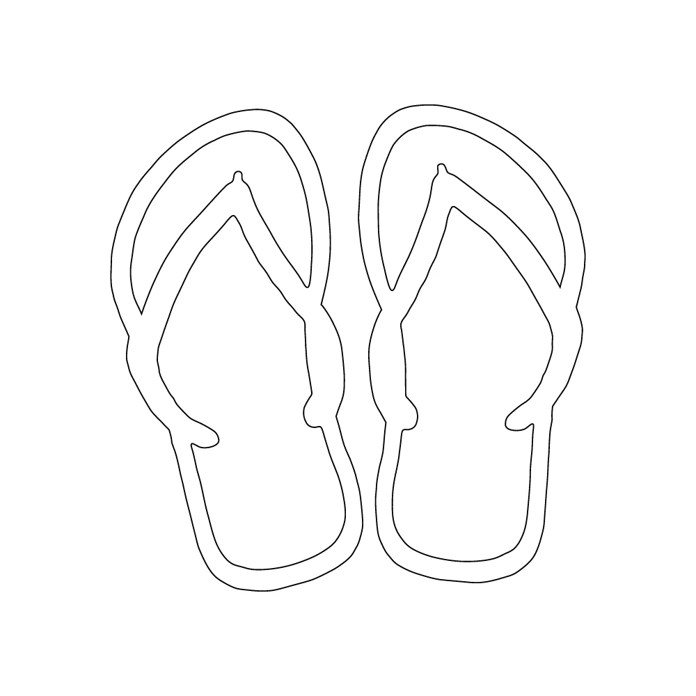813 Flip Flop  2.5" x 2.5"