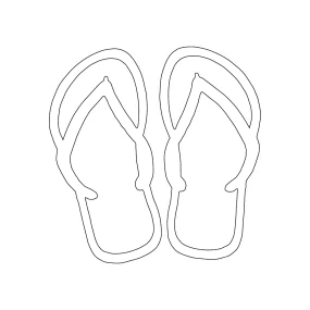 813 Flip Flop  2.5" x 2.5"