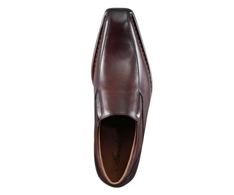 Amali Victor Slip On Luxury Loafers Men’s Vegan Leather Brown