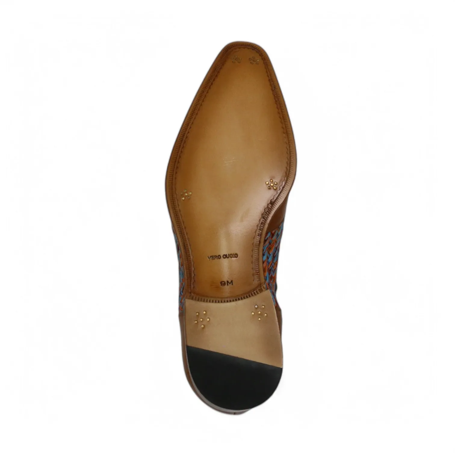 Ambrogio Men's Shoes Multi-Color Fabric / Calf-Skin Leather Dress/ Formal Derby Oxfords (AMZ1010)