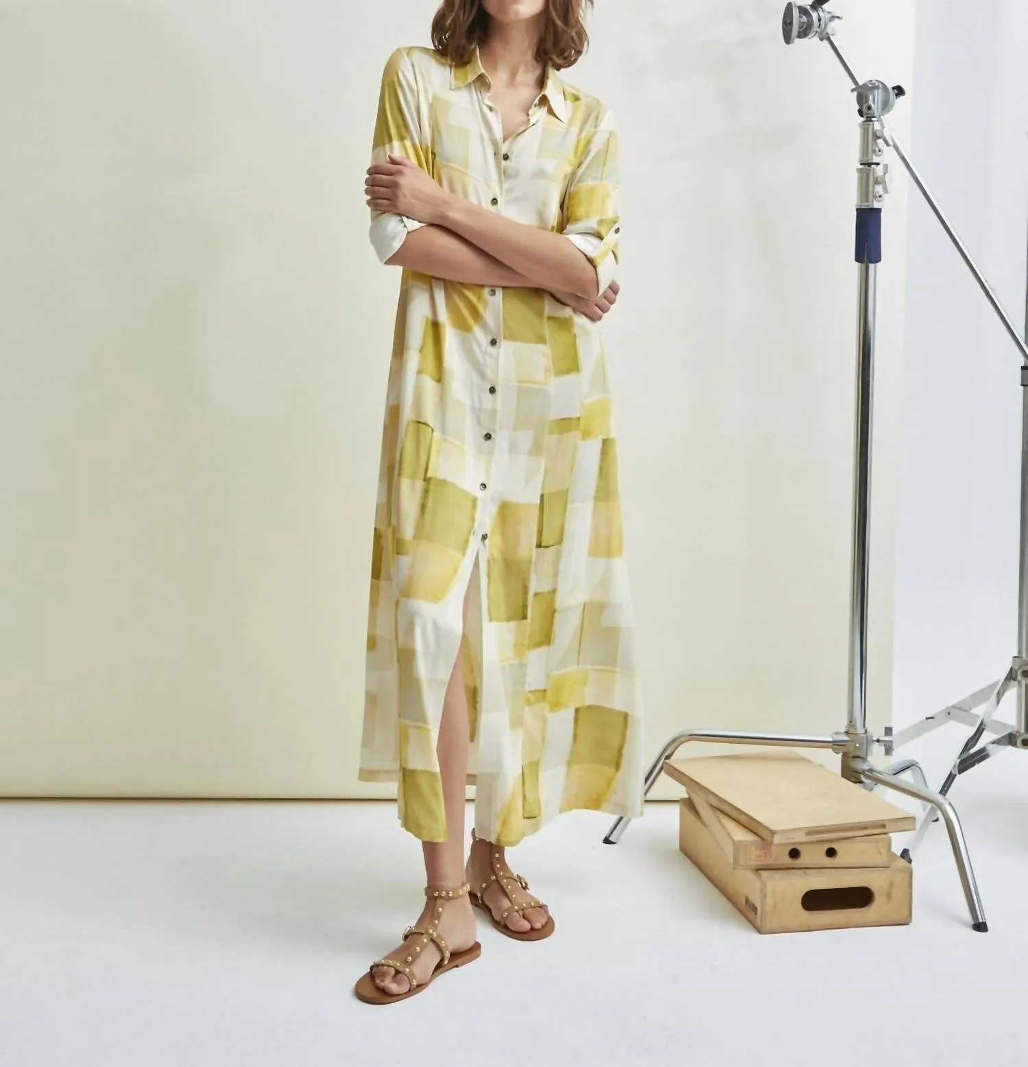 Ams Pure - Maxi Shirt Dress