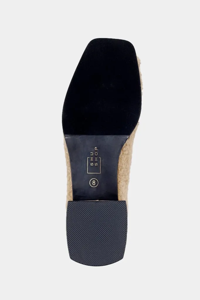 Beige Sherpa Therese Loafers