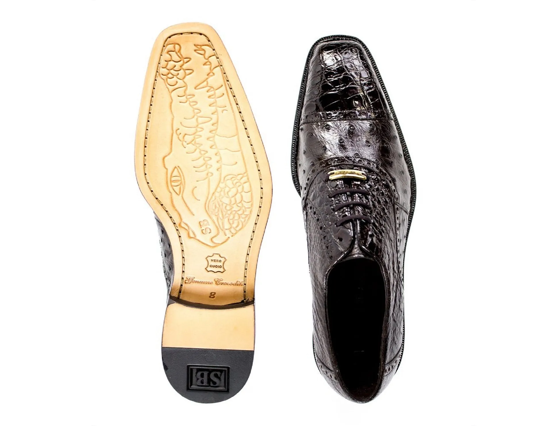 Belvedere Lace Up Men's Shoes Brown - Onesto II 1419