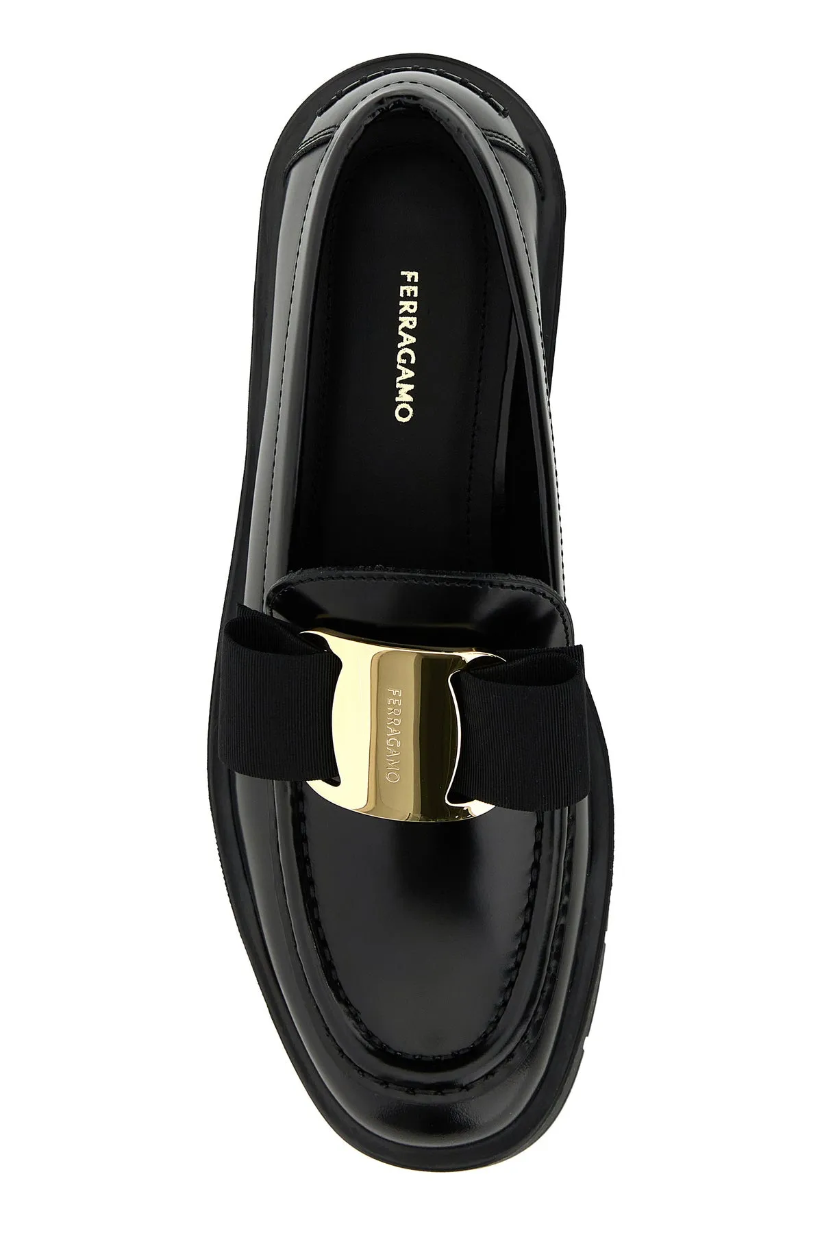Black leather Mirty loafers