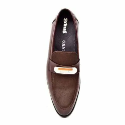 British Walkers Boss Men's Brown Leather Loafers