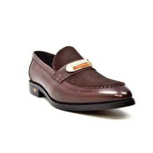 British Walkers Boss Men's Brown Leather Loafers