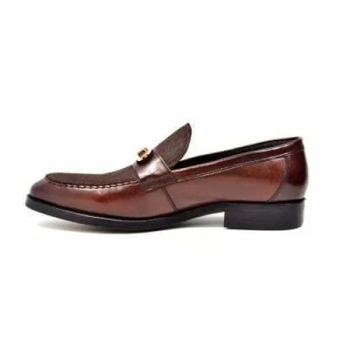 British Walkers Boss Men's Brown Leather Loafers