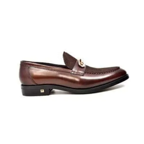British Walkers Boss Men's Brown Leather Loafers