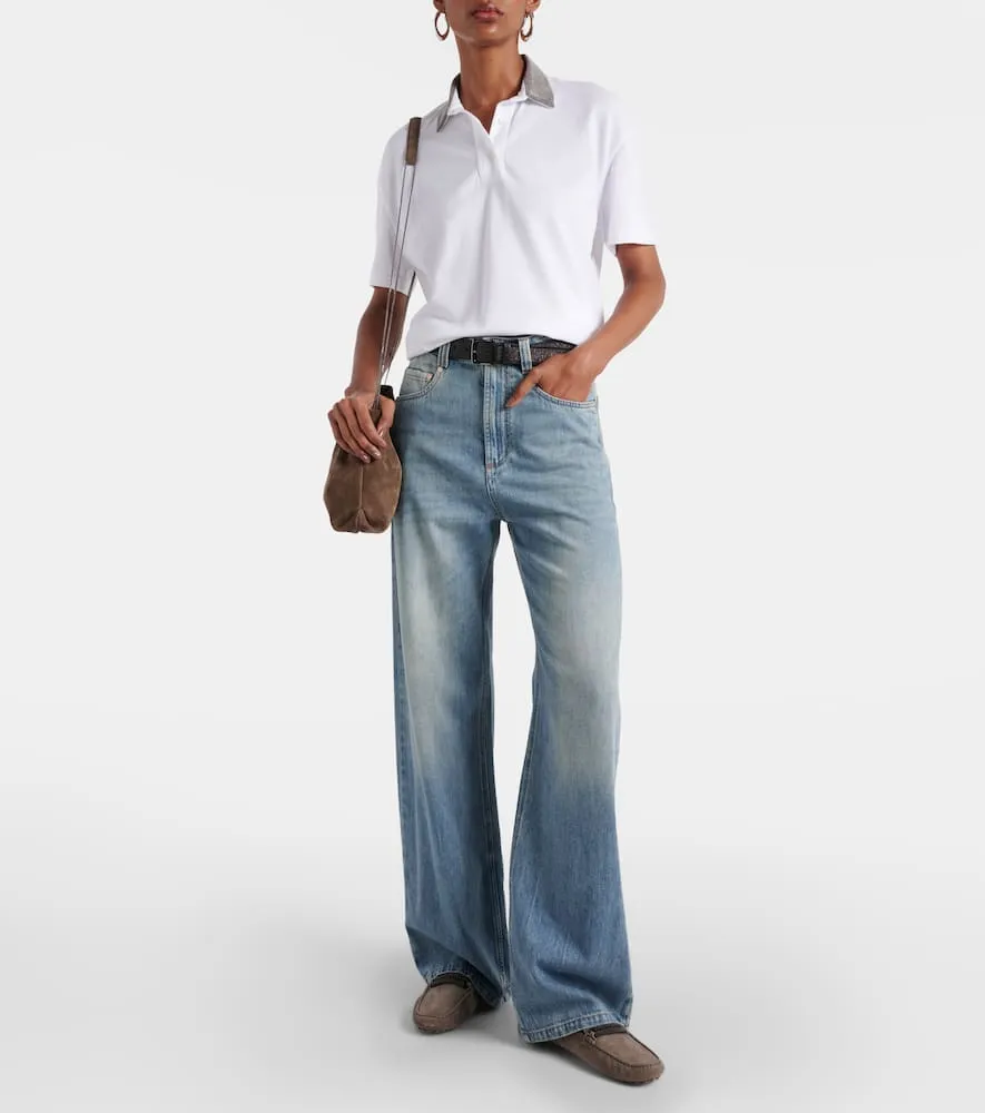 Brunello Cucinelli Monili-embellished suede loafers