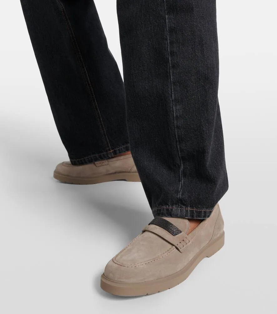 Brunello Cucinelli Monili suede loafers