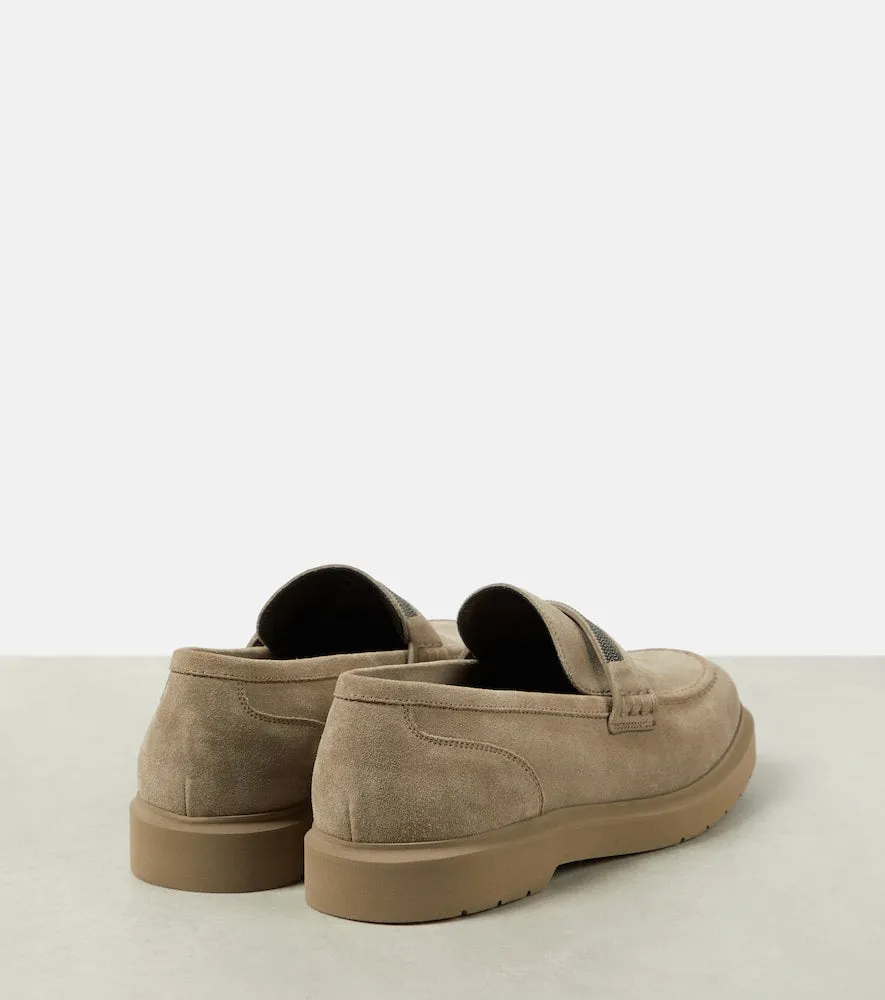 Brunello Cucinelli Monili suede loafers