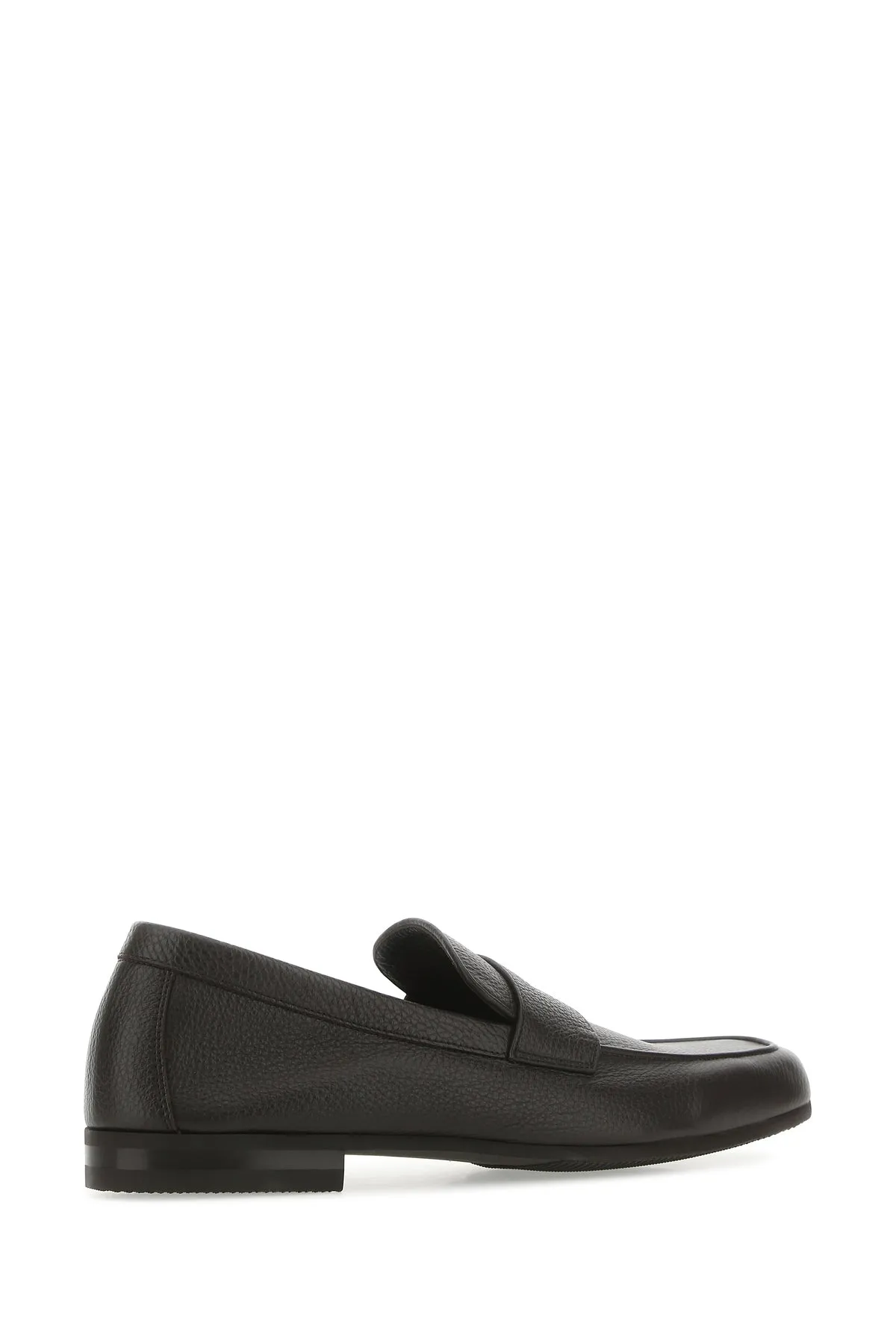 Chocolate leather Thorne loafers