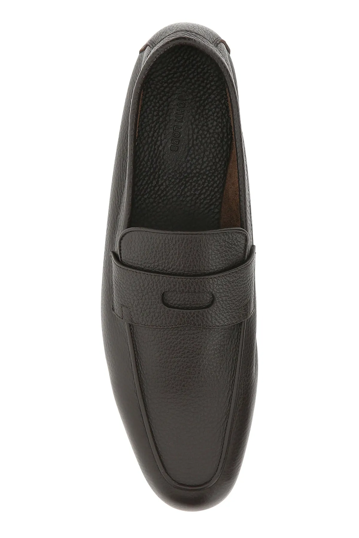 Chocolate leather Thorne loafers