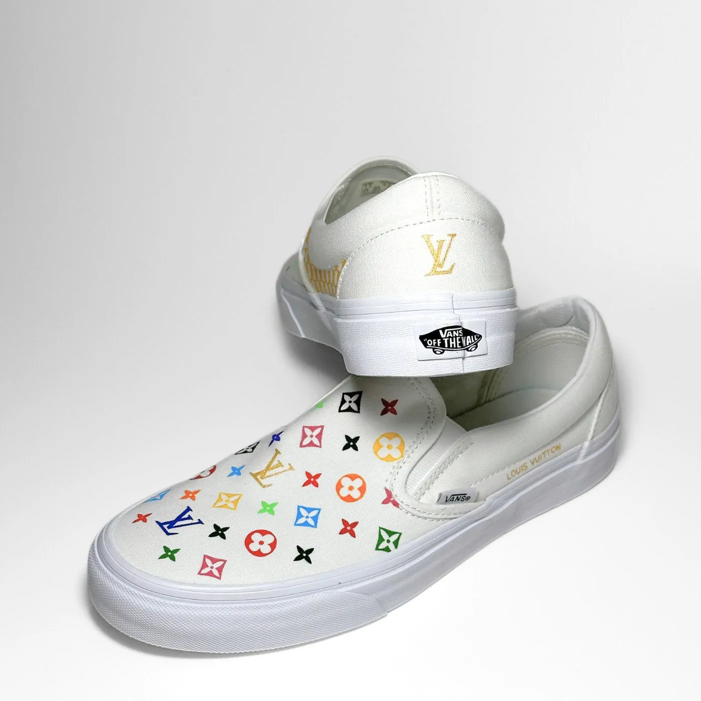 Colored LV Vans Slip-on