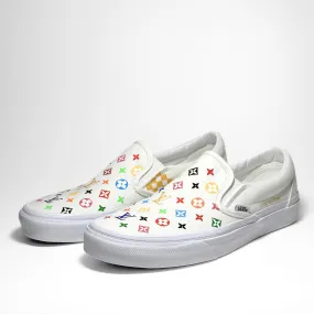 Colored LV Vans Slip-on