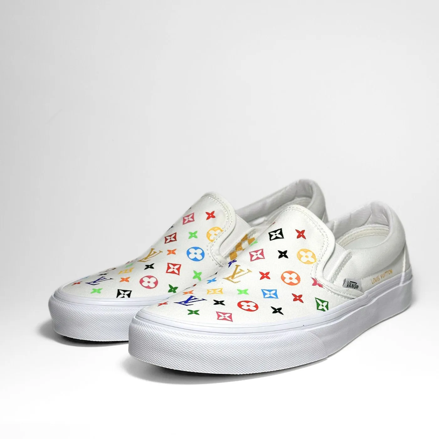 Colored LV Vans Slip-on
