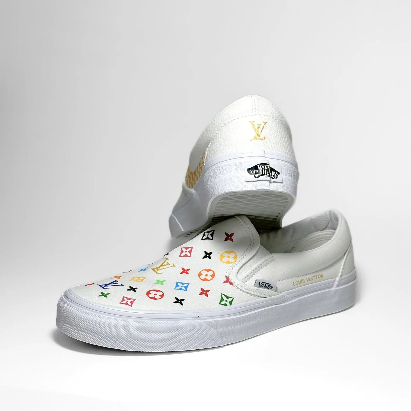 Colored LV Vans Slip-on