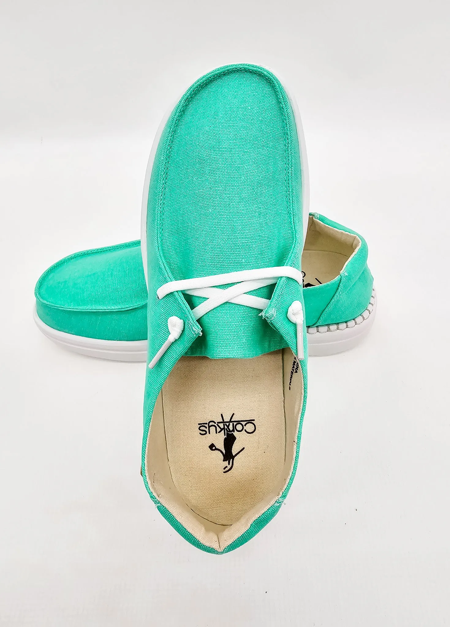 Corkys Kayak 2 Neon Green Slip-On Boat Shoes