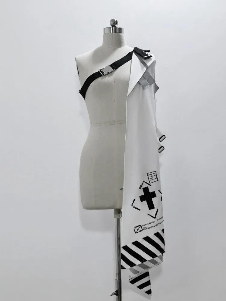 Cyberpunk Buckle Strap Closure Cape