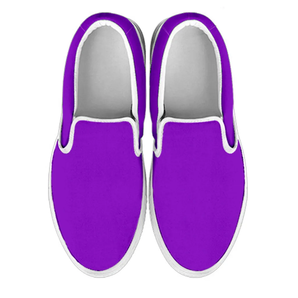 Deep Violet Women's Slip Ons