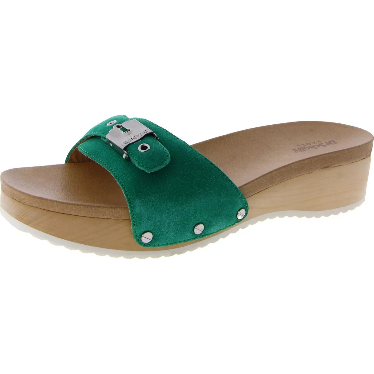 Dr. Scholl's Shoes Womens Buckle Slip On Wedge Sandals