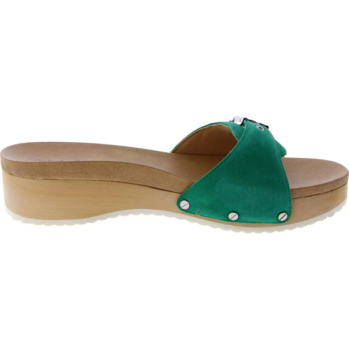 Dr. Scholl's Shoes Womens Buckle Slip On Wedge Sandals