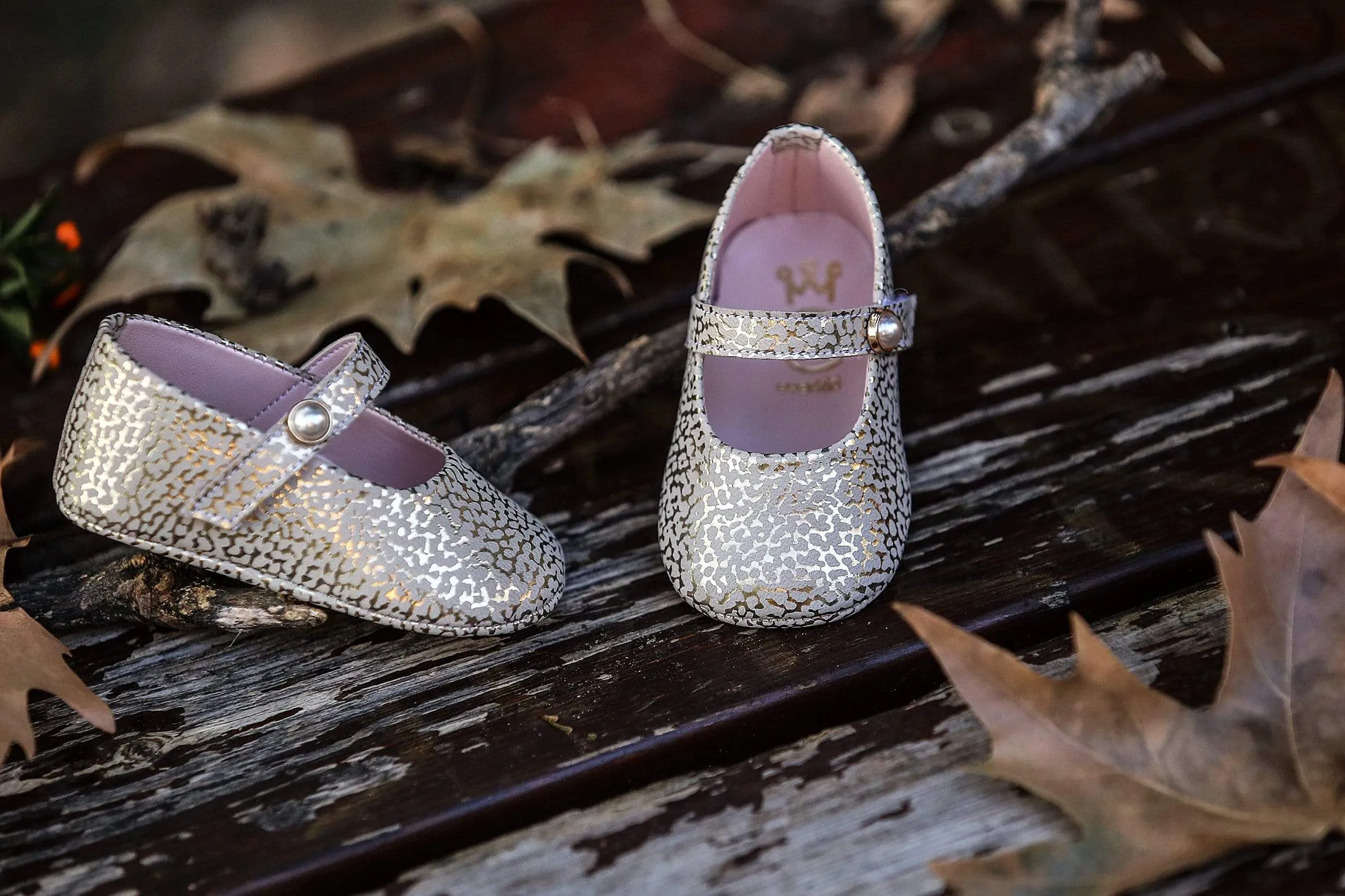Golden Baby Ballet Baptism / Christening Shoes