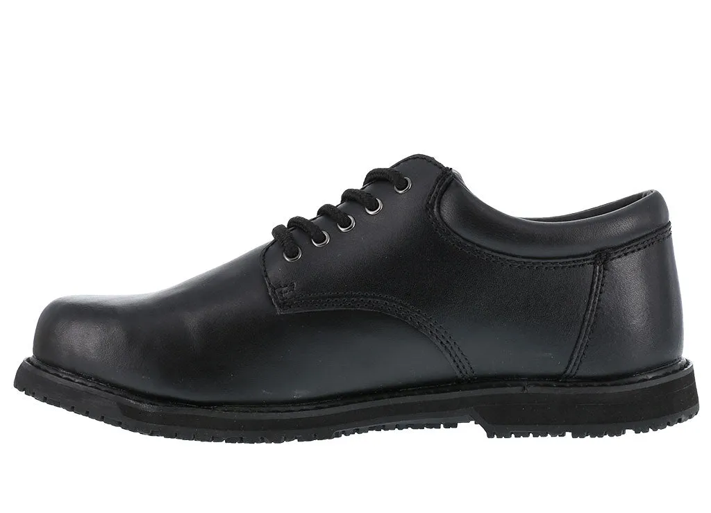 Grabbers Women's Friction Plain Toe Oxford Black