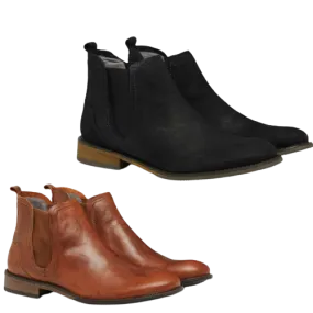 JULIUS MARLOW Abort Leather Boots Slip On Dress Work Formal Casual Shoes Chelsea