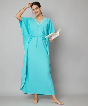 KOI SLEEPWEAR BEAUTIFUL VNECK KAFTAN