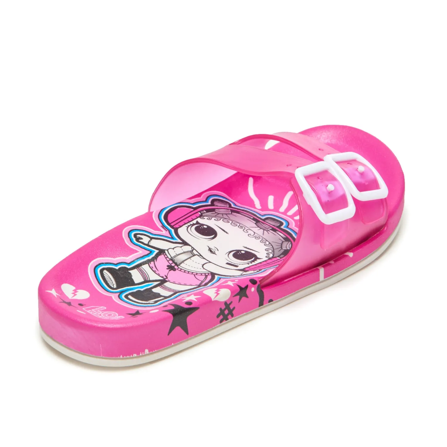 L.O.L. Surprise! Girls 11-3 Double Buckle Slide Sandals