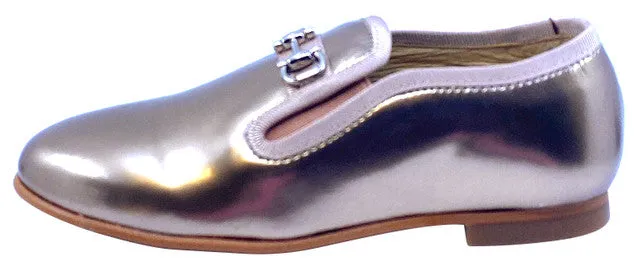 Luccini Girl's SALIX Cuerolite Natural Loafer - Gold
