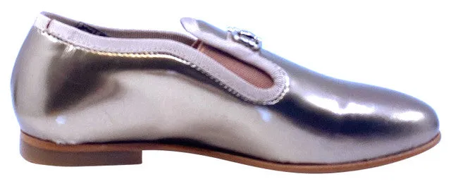 Luccini Girl's SALIX Cuerolite Natural Loafer - Gold