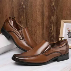 Men's Leather Dress Shoes With Square Toe