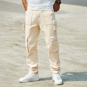 Men's Relaxed Fit Multi-Pocket Cargo Trousers