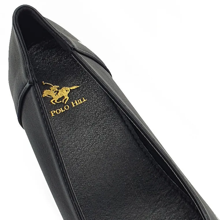 Mid Block Heels Front Buckle Formal Office Shoes