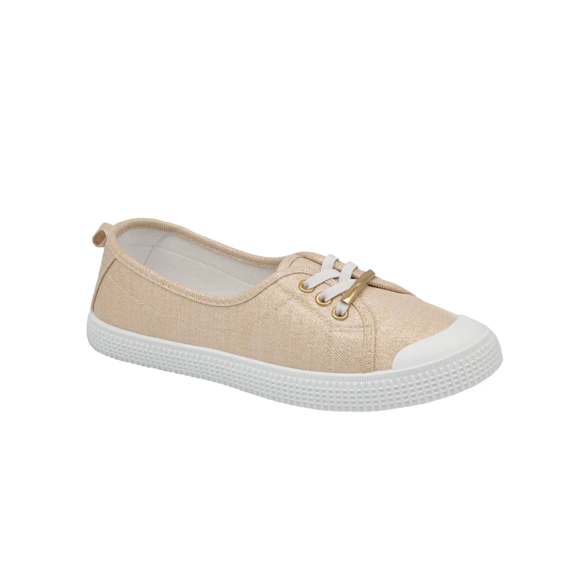 mySTYLE Women's 3-Eye Canvas Slip-On's