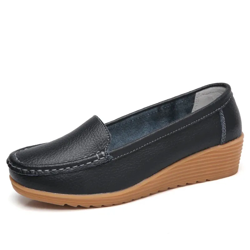 New Leather Flat Shoes
