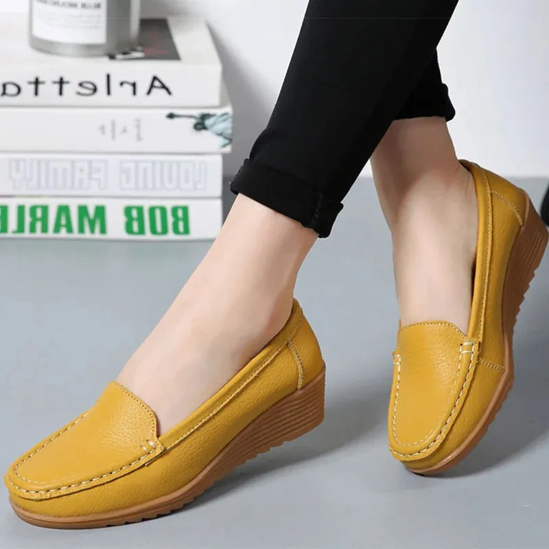 New Leather Flat Shoes