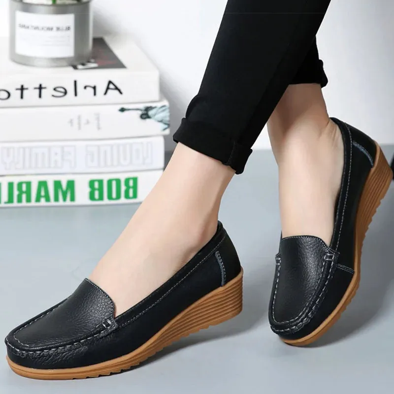 New Leather Flat Shoes