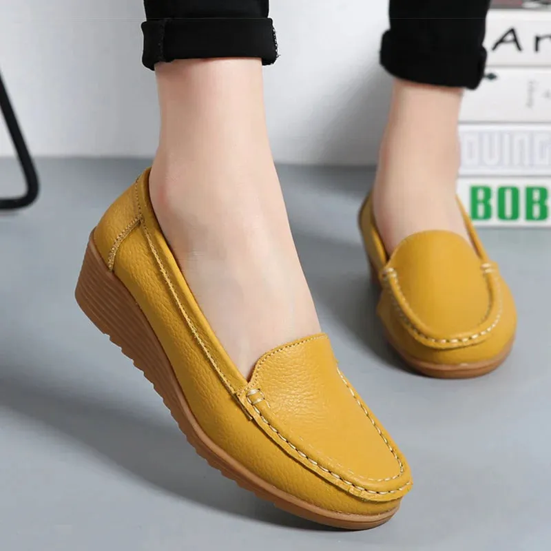 New Leather Flat Shoes
