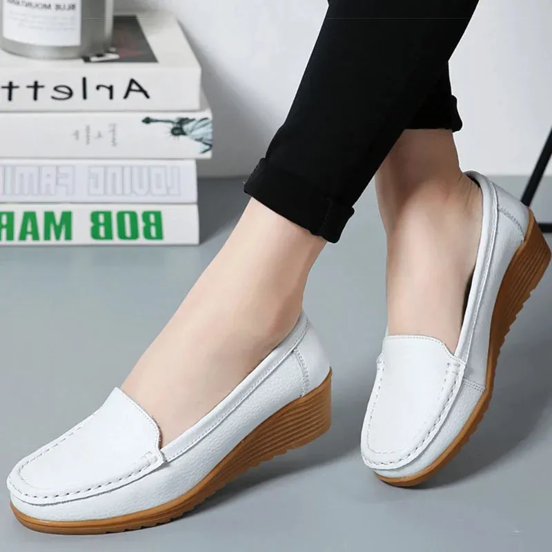 New Leather Flat Shoes