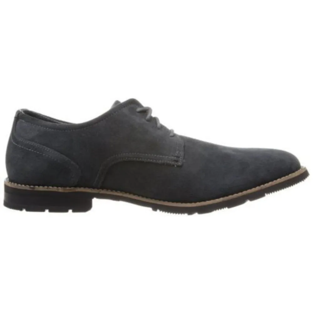 Rockport Men's Ledge Hill 2 Plaintoe Oxford Grey Suede