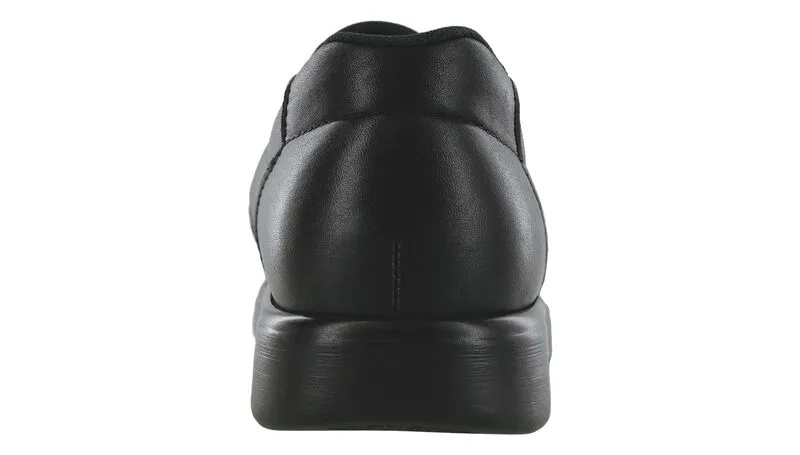 SAS Side Gore Slip On Loafer Black Smooth