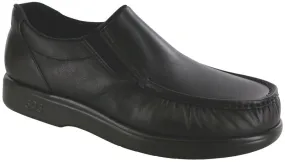 SAS Side Gore Slip On Loafer Black Smooth