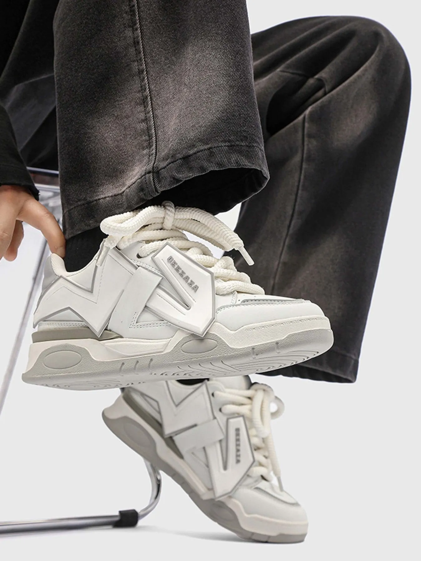 Sneakerhill Casual Hundred Couple Slip-On Shoes