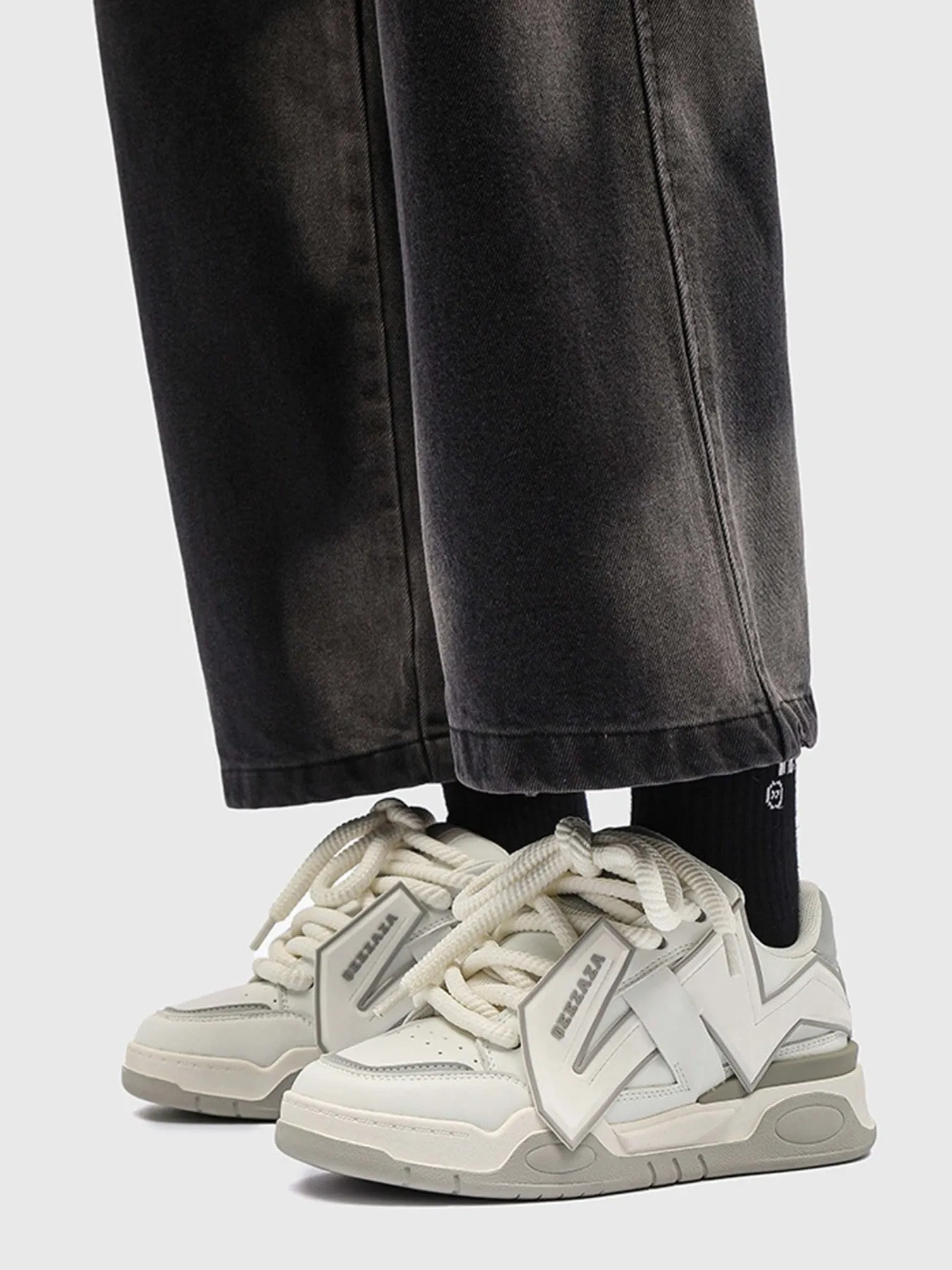 Sneakerhill Casual Hundred Couple Slip-On Shoes