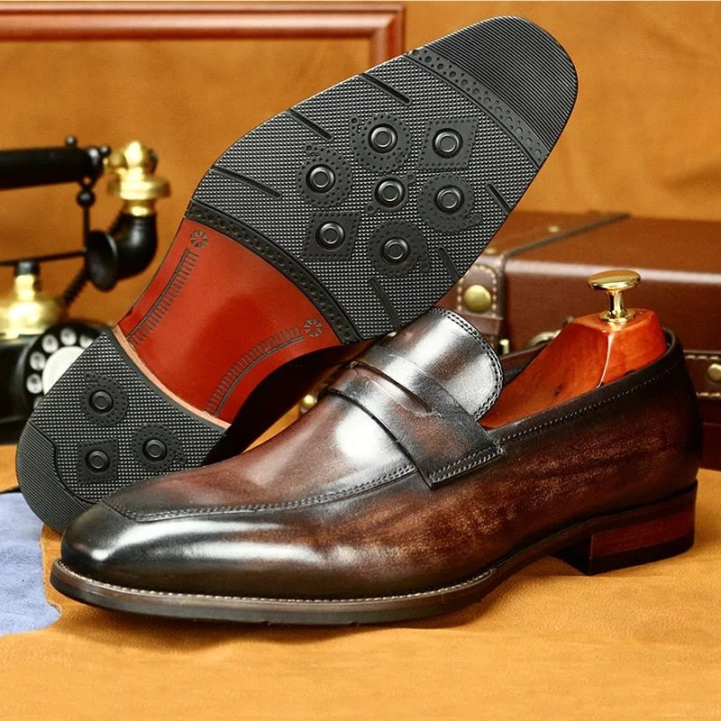 Veltique Luxe Croc Slip-Ons
