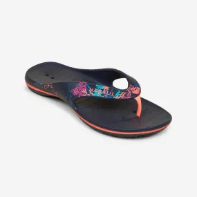 Women’s Poolside Flip-Flops Tonga 500 Tra Navy Coral
